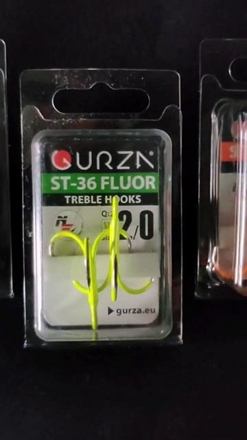 тройники GURZA с UV свечением для оснасток: силиконовые приманки, джерки, бигбейты #fishing #top смотреть онлайн