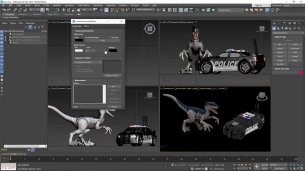 OCIO color management in Autodesk 3DS Max 2024.1
