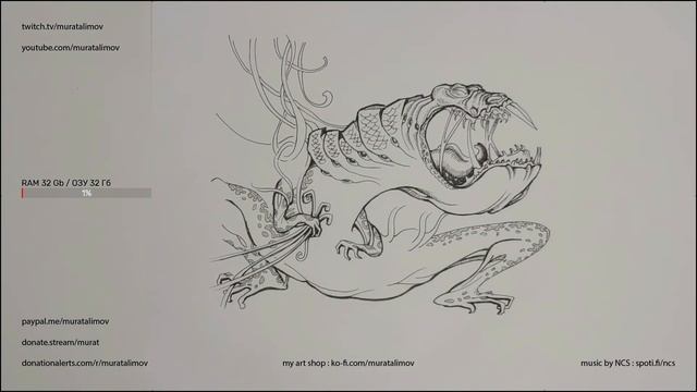 #043 Clip, art stream. Dragon | Murat Alimov смотреть онлайн