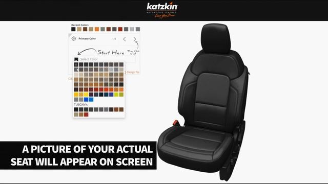 Katzkin Design Your Own Leather Seats Tool - See how easy it is! смотреть онлайн