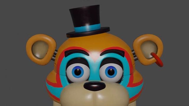 Fnaf Glamrock Freddy test animation [Blender] смотреть онлайн