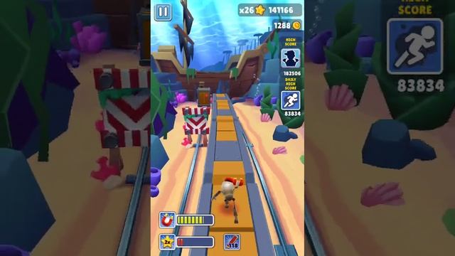 Subway surfers gameplay 🕹️ 🏃 underwater challenge 💯 PLS SUBSCRIBE смотреть онлайн