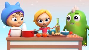 Мультфильм ПЕСЕНКА для малышей | Мультик Сина и Ло | Весёлая детская песенка про Завтрак