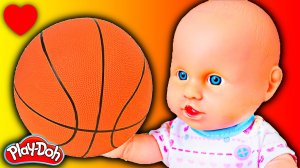 Куклы Пупсики Игрушки Мячик из Пластилин Плей До Развивающие видео для Детей
