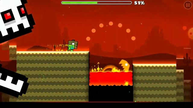 Прошёл первый уровень в Geometry Dash саб-зиро смотреть онлайн