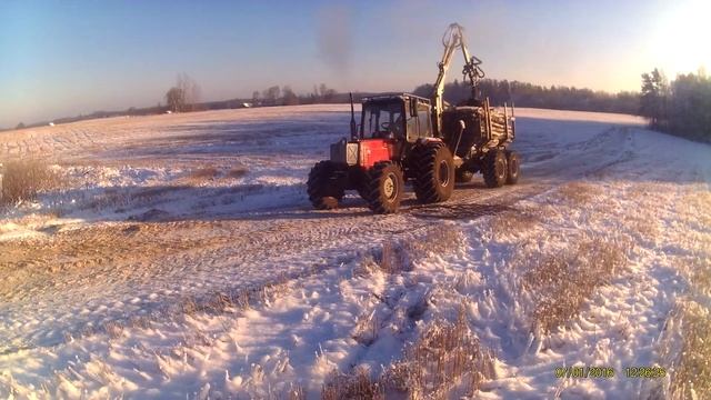 Belarus MTZ - 892 forestry tractor (Latvia) смотреть онлайн