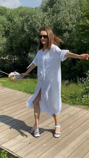 Платье 100% лен