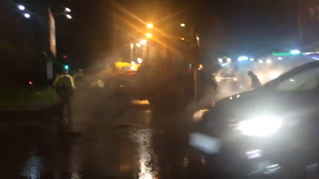 Ремонт дорог в дождь 28 мая 2017