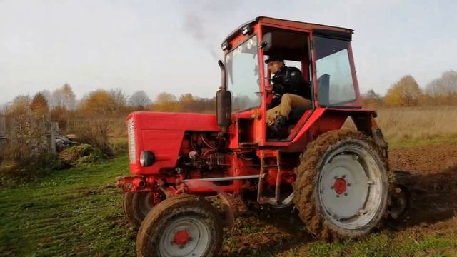 Вспашка . Трактор т 25. Tillage. Tractor t 25. смотреть онлайн