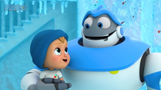 Daniel Saves the Day | Baby Daniel and ARPO The Robot | Funny Cartoons for Kids смотреть онлайн