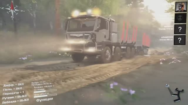 SpinTires - Карта для Друзей#1 11 Пилорамм 18+ смотреть онлайн
