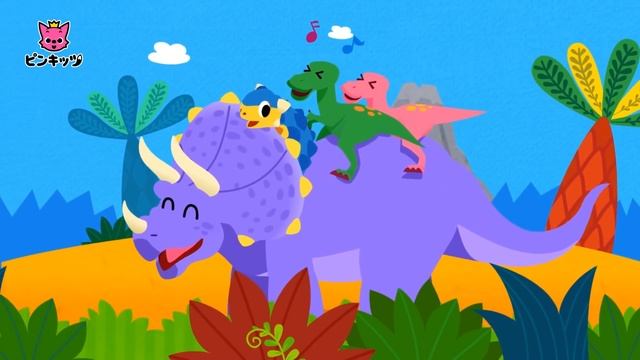 【36分連続】 恐竜のうたの詰め合わせ （英/日）| ちびティラノの歌から人気のティラノサウルのスシリーズまで | 恐竜のうた | ピンキッツ童謡 смотреть онлайн