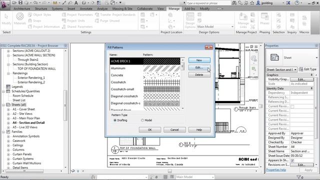 Advanced Revit Architecture 2013 Tutorial | Hatching or Fill Patterns смотреть онлайн