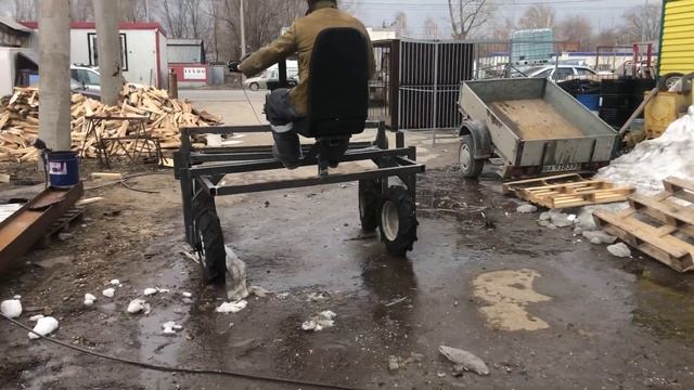 Ходовые испытания пленкоукладчика