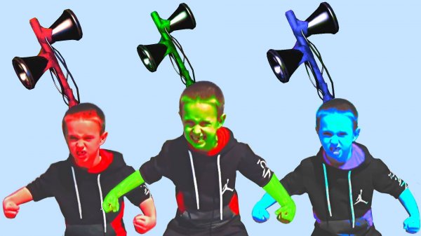 Команда Халков против команды Сиреноголовых