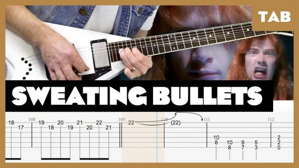 Megadeth - Sweating Bullets - Guitar Tab | Lesson | Cover | Tutorial