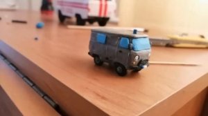 УАЗ-452 ''Буханка'' из пластилина. Процесс создания.