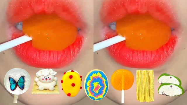 ASMR EMOJI ЗВУК ПОЕДАНИЯ ЕДЫ MUKBANG мороженое🍨 моти🍡 печенье🍪 конфеты🍭 зефир🍥 десерт🍬 смотреть онлайн