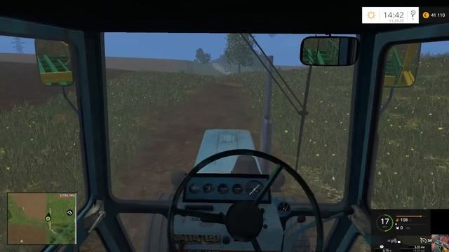 FS2015 - Один российский край - 14 сеем, возим тюки, собираем траву