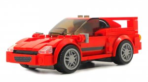 Собираем спортивную машину из конструктора лего -  Sluban Models M38-B0706