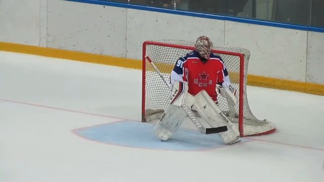 Ilya Sorokin In Action CSKA Moscow - Sibir Novosibirsk Preseason Game 07.30.2017