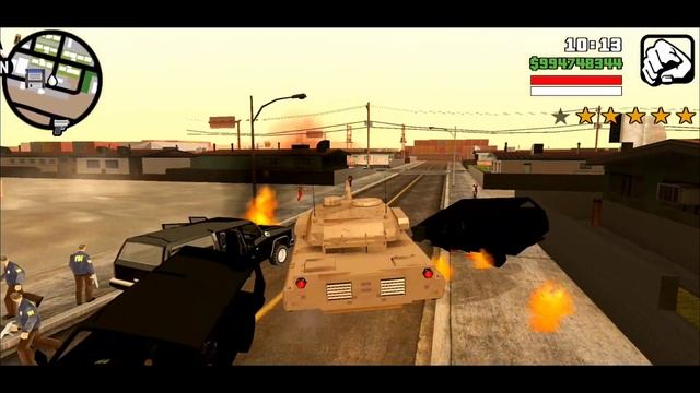 GTA San Andreas 6 Star Wanted Level Rampage смотреть онлайн