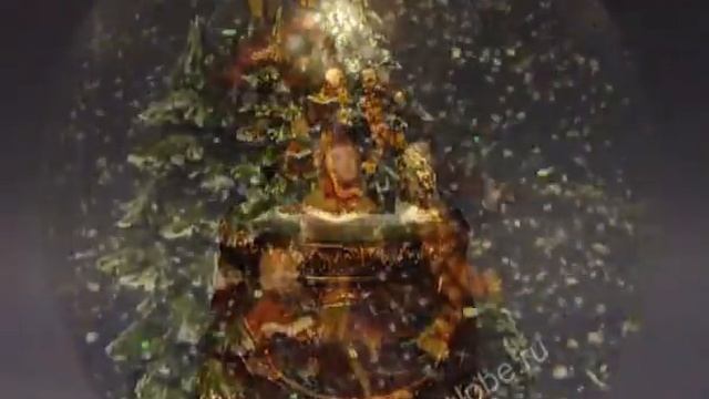 Шар со снегом "Колядки" / Glassglobe.ru / смотреть онлайн