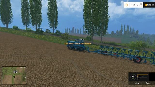 DT-74 Kazakstan tractor 2015FS mod with LEMKEN plow 2015FS mod смотреть онлайн