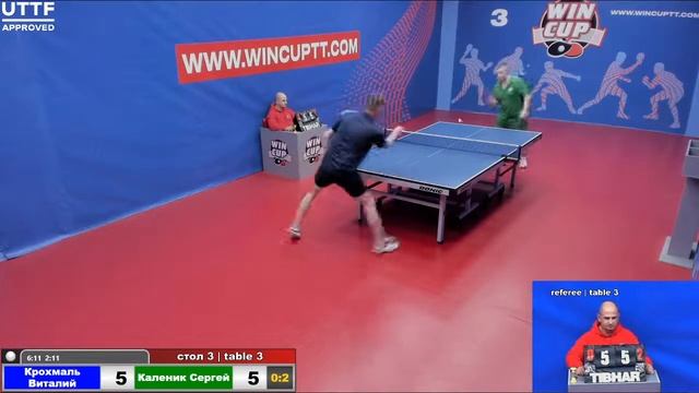 Крохмаль Виталий 3-2 Каленик Сергей Турнир Восток 5 WINCUP 7.05.21 Прямая Трансляция Зал 3 смотреть онлайн