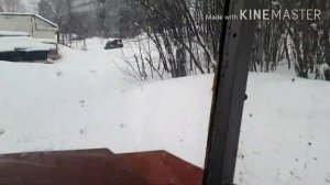Тестим Вологодский вездеход(каракат) по мокрому снегу