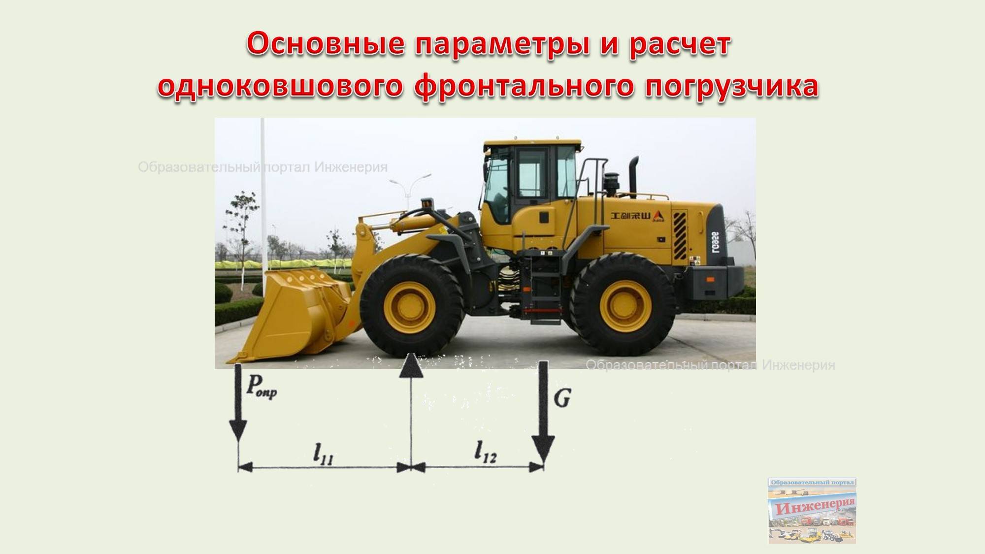 Фронтальные погрузчики - Основные параметры и расчет смотреть онлайн