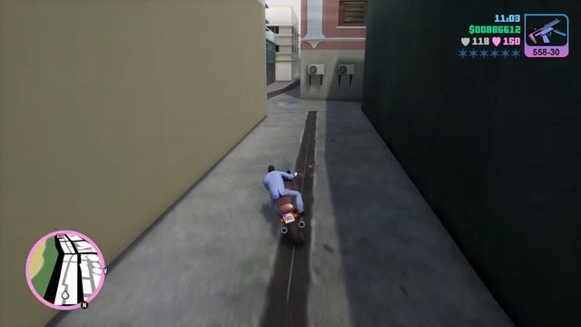 GTA: Vice City - The Definitive Edition. Fire bike stunt jump смотреть онлайн