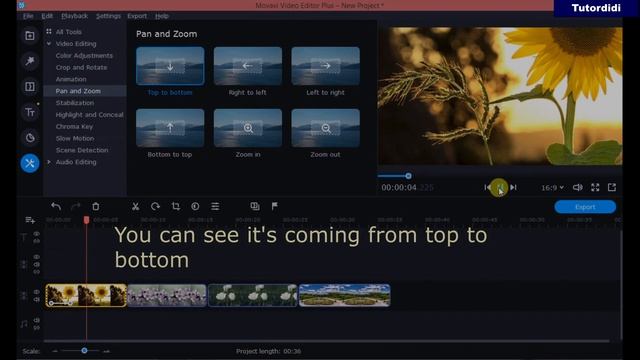 How To Add Pan Effect - Movavi Video Editor Plus 2020 #24 смотреть онлайн