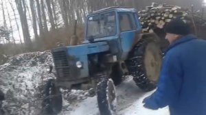 Т-40 и МТЗ-80 в лес