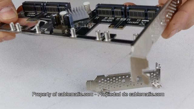 Tarjeta PCIe PCIexpress a SATA3 SATAIII mSATA de 4-puertos distribuido por CABLEMATIC ® смотреть онлайн