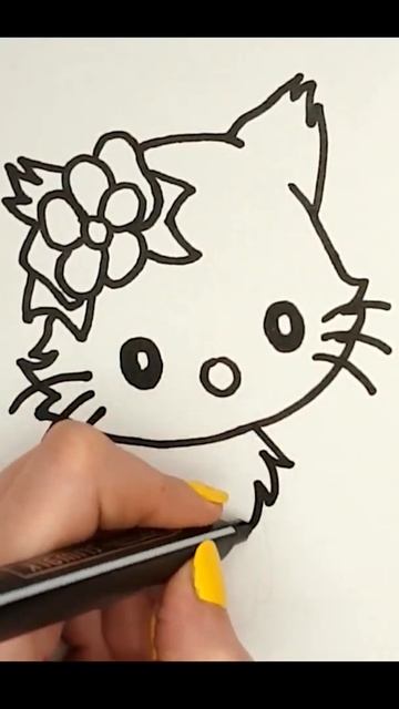Як легко намалювати милого кота #Shorts