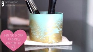 DIY Your Old Candles - Brush Holder + Keepsake Jar! ♡