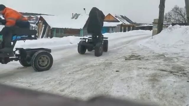 перетягивания мини трактор с раздаткой и без