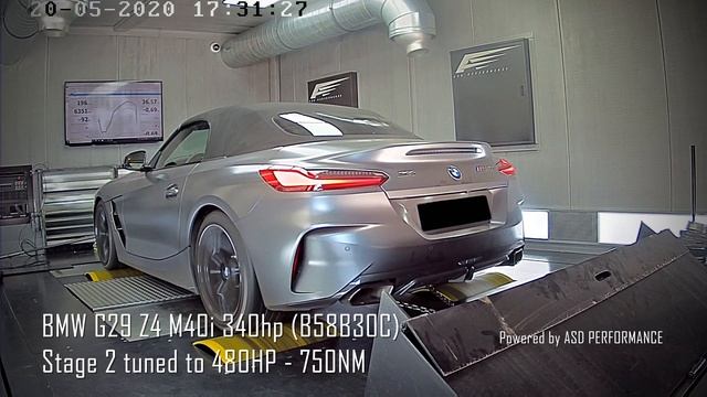 BMW G29 Z4 M40i 340hp (B58B30C) - Stage 2 Tuned To 480HP-750NM - Powered By ASD PERFORMANCE