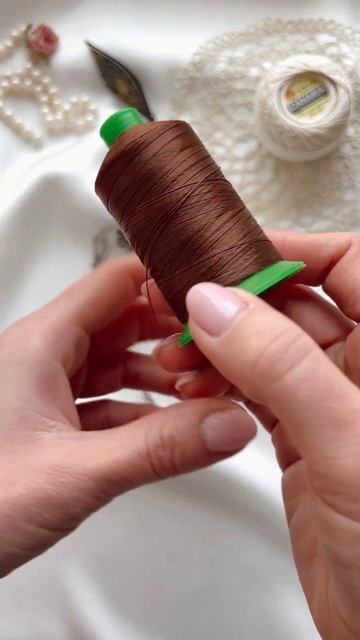 Рекомендую эти нитки для плетения фриволите✨ #фриволите #вязание #рукоделие #ручная_работа #кружево