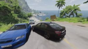 Не справился с управлением. Аварии автомобилей №2 - BeamNG Drive 🔥