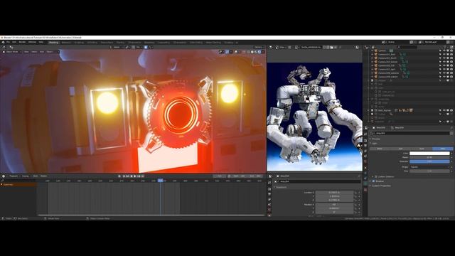 Creating Realistic 3D Space Maintenance Robot [Blender] w/ Annis Naeem Part 3 Texturing & Rendering смотреть онлайн