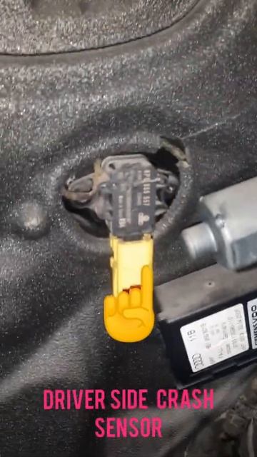 Audi A4,2006 Airbag ,driver Side Crash Sensor Location.