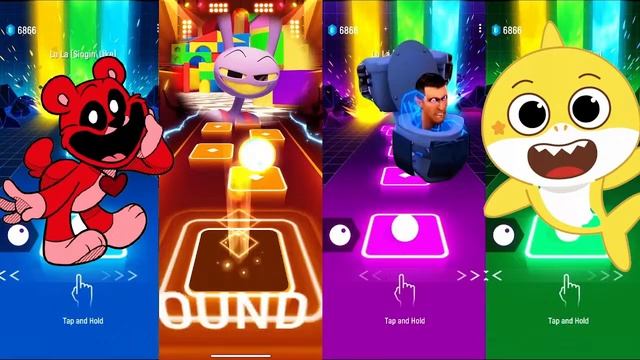 1 Hours INSIDE OUT 2 VS Garten Of Banban vs Pomni vs CatNap VS Oddbods Tiles Hop 110+ смотреть онлайн