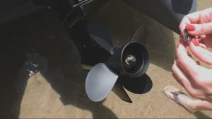 Тест четырехлопастного винта Солас десятого шага на лодочном моторе  Tohatsu MFS 9.9 - 20E.