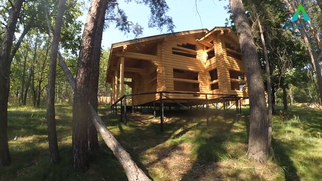 Дома из оцилиндрованного бревна, построенные компанией "Вятский лес" смотреть онлайн