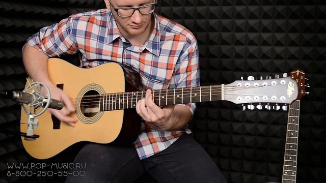 ARIA-215TE N - 12-ти струнная электроакустика смотреть онлайн