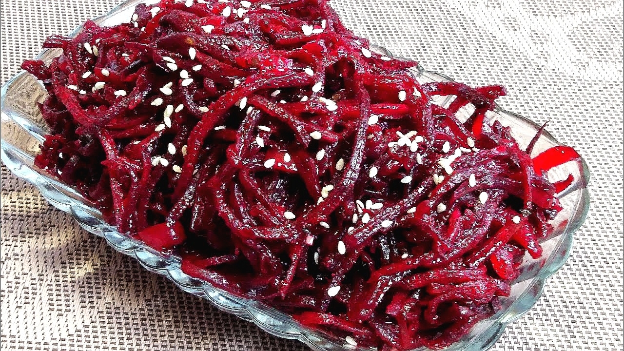 Безумно вкусный салат из СВЕКЛЫ по-корейски — проще не бывает. смотреть онлайн