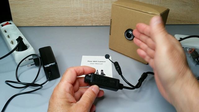 POE 48В , 12В Wi-Fi дверной глазок IP-камера 1080P 1,7 мм объектив рыбий глаз microSD iCSee (1) смотреть онлайн