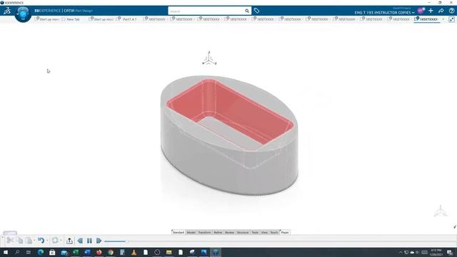 Refine Dressup Solids 5 CATIA 3DExperience Bathtub 1 смотреть онлайн